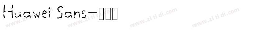Huawei Sans字体转换